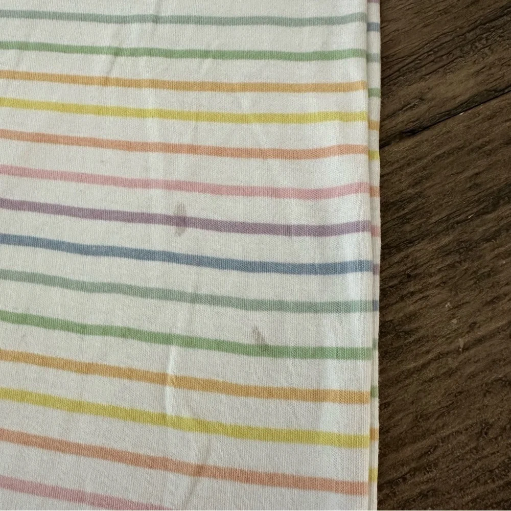The Beaufort Bonnet Company Girls 12 Pastel Rainbow Stripe Pajama Set Pima‎